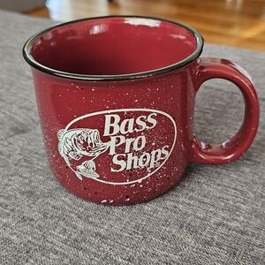 Bass Pro Shops Maroon Speckled Campfire Mug